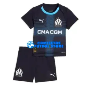 Camiseta Olympique Marsella 2ª Equipación 2025/2026 Azul Marino Niño Kit